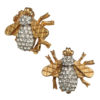 Crystal Bee Button Earring - Image 2