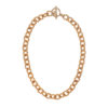 Long Gold Mixed Textured Round Chain - Image 5